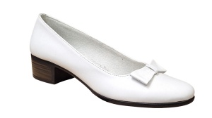 Pantofi dama casual din piele naturala , alb - STD21A - Img 2