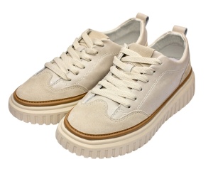Pantofi dama casual din piele naturala Bej - Medina LGSK3013B - Img 6