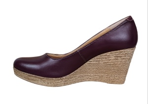 Pantofi dama casual din piele naturala box cu platforma de 7 cm MARA GRENA - Img 8