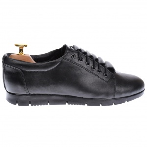 Pantofi dama, casual, din piele naturala box, negri, - 2P502NBOX
