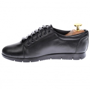 Pantofi dama, casual, din piele naturala box, negri, - 2P502NBOX - Img 4