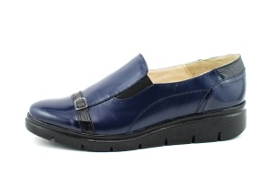 Pantofi dama casual din piele naturala, cu platforme - Made in Romania ROVI22BLM - Img 3