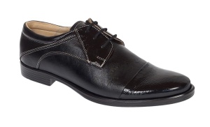 Pantofi dama casual din piele naturala cu varf lacuit P10L2N