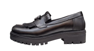 Pantofi dama casual din piele naturala culoare neagra Sasha - Img 5