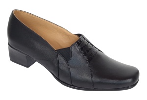 Pantofi dama casual din piele naturala de culoare neagra MVSP4N - Img 5
