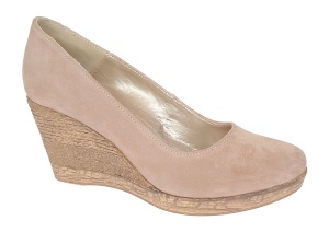 Pantofi dama casual din piele naturala intoarsa bej MARA LP3550VB