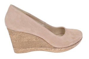 Pantofi dama casual din piele naturala intoarsa bej MARA LP3550VB - Img 8