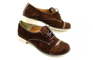 Pantofi dama casual din piele naturala (Intoarsa) - MINAM - Img 4