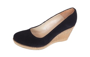 Pantofi dama, casual, din piele naturala intoarsa, platforme de 7 cm - MARA P3550VN - Img 9