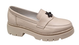 Pantofi dama casual din piele naturala - Model Sweet Cream Bee - Img 4