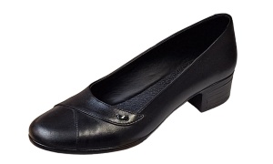 Pantofi dama casual din piele naturala Negru BOX - STD04N - Img 5