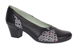 Pantofi dama casual din piele naturala negru color P33XN