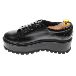 Pantofi dama casual, platforme de 4 cm, negru - P502N - Img 5