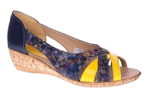 Pantofi dama decupati cu platforme lucrati din piele naturala S306BLG