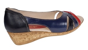 Pantofi dama decupati cu platforme lucrati din piele naturala S306RNBL - Img 7