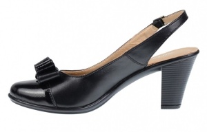Pantofi dama decupati piele naturala de culoare neagra – Eleganta si confort intr-un design rafinat - Img 3