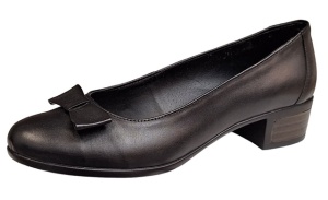 Pantofi dama din piele naturala box cu funda STD21NBOX - Img 2