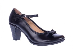 Pantofi dama din piele naturala cu funda P13423NF - Img 2