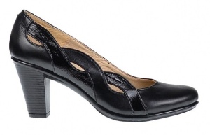 Pantofi dama din piele naturala cu toc de 7cm Katty Rosu P134233RL - Img 12