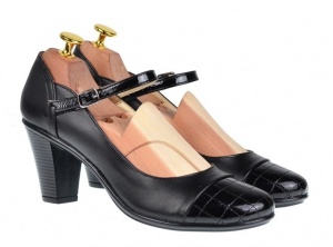 Pantofi dama din piele naturala P13423NLAC - Img 4