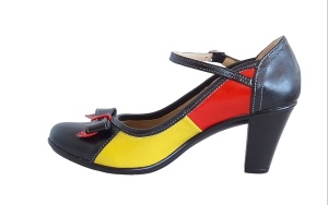 Pantofi dama din piele naturala, toc de 7cm - P13423NRG - Img 4