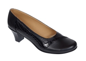 Pantofi dama eleganti din piele naturala Negru MVSP26NCR - Img 2