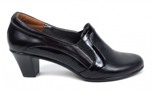 Pantofi de dama eleganti din piele naturala cu toc de 5 cm P72LACN - Img 6