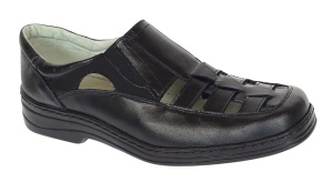 Pantofi de vara barbati - Model decupat din piele naturala Marimea 40, 46