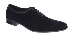 Pantofi eleganti barbati din piele naturala antilopa - Enzo Negru Velur - Img 5