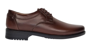 Pantofi eleganti barbati din piele naturala maro - Model Politie Armata GKR07M - Img 5