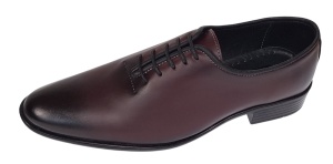Pantofi eleganti barbati din piele naturala Model Havana Visiniu - Img 7