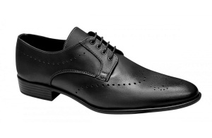 Pantofi eleganti barbati din piele naturala - Model Negru 131 - Img 5