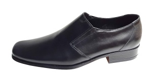 Pantofi eleganti barbati din piele naturala - Model negru fara siret GKR - Img 3