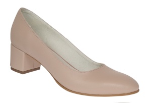 Pantofi eleganti dama din piele naturala Nude Box, toc 5 cm - NA73NUDE - Img 5