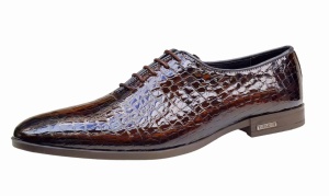 Pantofi eleganti pentru barbati piele naturala croco Maro Marimea 41 - Img 10