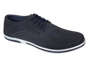 Pantofi sport barbati din piele naturala bufo Bleumarin Inchis TENBUFBLC - Img 2