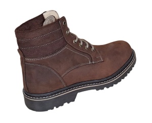 Reducere Marimea 39 Bocanci barbati din piele naturala Maro Bufo Imblaniti LGKR37MBUF - Img 4