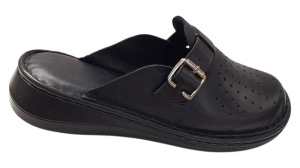 Saboti medicali dama din piele naturala de culoare neagra Med-Line RSY04N - Img 2