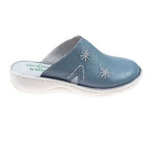 Saboti medicali femei, Blu Sky din piele naturala box, Med-Line BR298BLUSKY