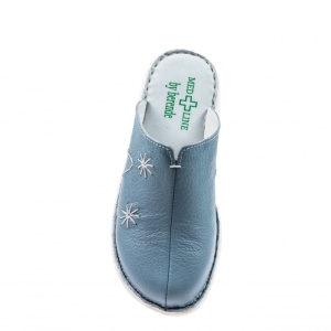 Saboti medicali femei, Blu Sky din piele naturala box, Med-Line BR298BLUSKY - Img 3
