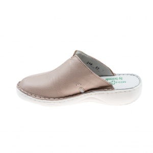 Saboti medicali femei, din piele naturala box, Med-Line BR298SAND - Img 2