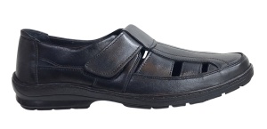 Sandale barbati casual din piele naturala - Model Negru SCV295AN - Img 2