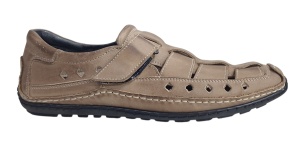 Sandale barbati casual din piele naturala Ultra Confort Nisip SCV1SP - Img 3
