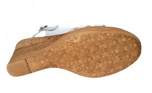 Sandale dama din piele naturala cu platforma - S89ALB - Img 3