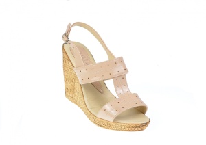 Sandale dama din piele naturala cu platforme de 10 cm S300BEJLAC - Img 4