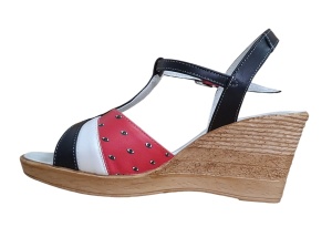 Sandale dama din piele naturala, cu platforme de 7 cm - S61NAR - Img 5