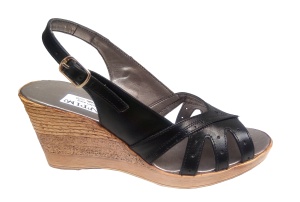 Sandale dama din piele naturala cu platforme - S88N - Img 2