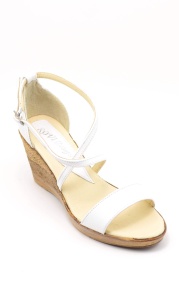 Sandale dama din piele naturala, culoare alb - Made in Romania S7A2 - Img 2
