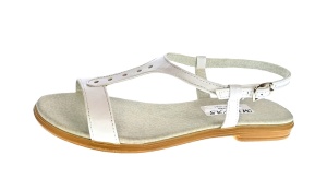 Sandale dama din piele naturala, culoare alb, S16APERF - Img 5
