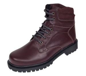 Bocanci barbati Sport din piele naturala model Bordeaux Imblaniti GKR5KVIS - Img 3